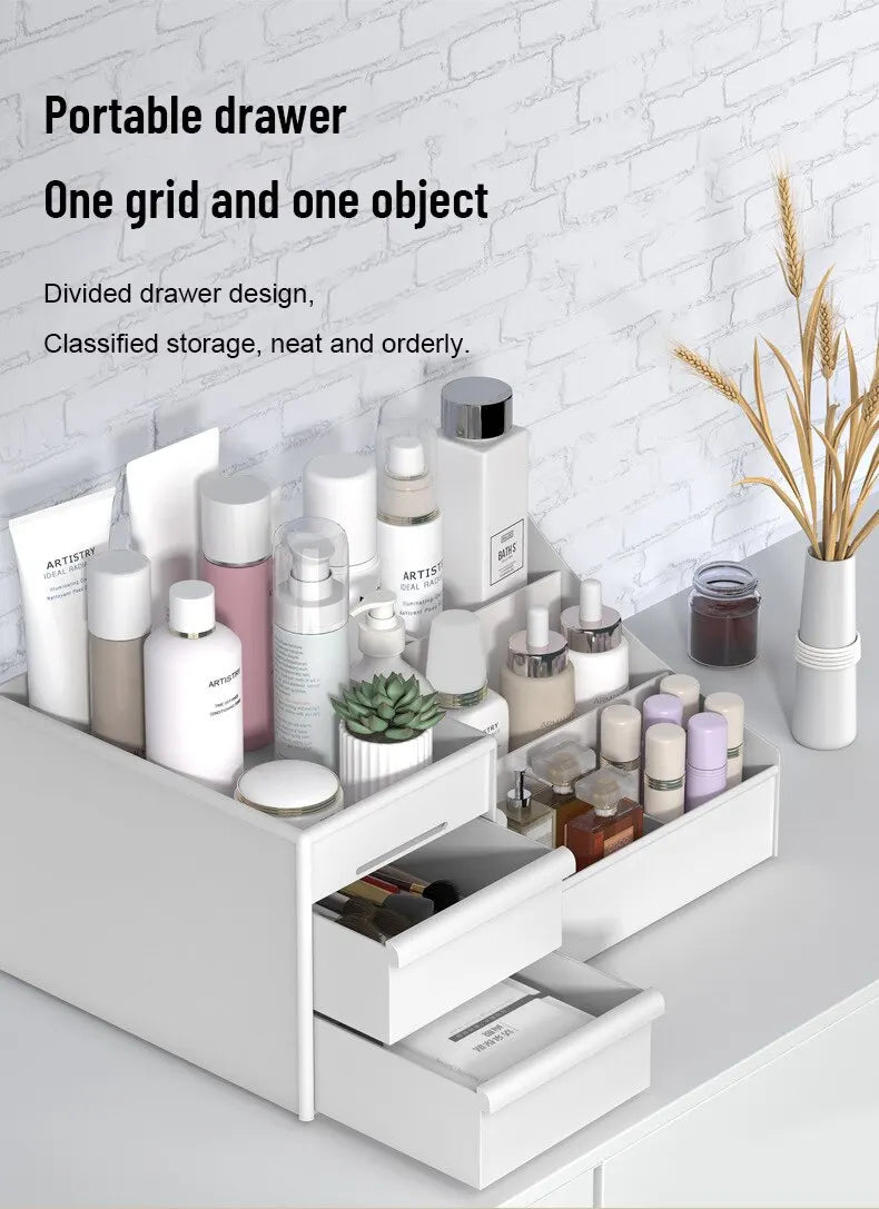 Organizador de Gaveta Modular Branco – Arrumação para Maquilhagem, Acessórios e Casa