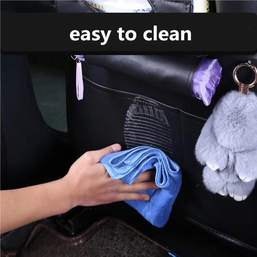 Organizador Traseiro para Banco do Carro em Couro PU – Arrumação Universal