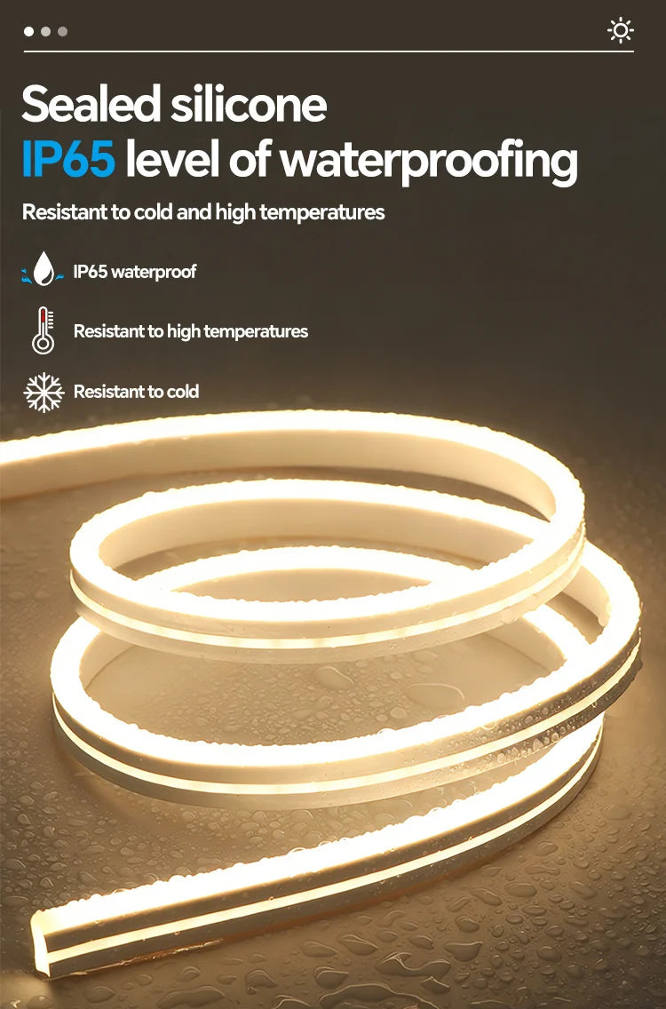 Fita LED Neon Flexível USB para Decoração