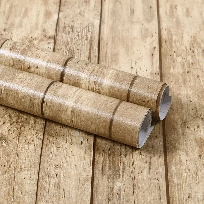 Vinil Autoadesivo Efeito Madeira Impermeável – Papel de Parede PVC para Renovação de Móveis e Paredes