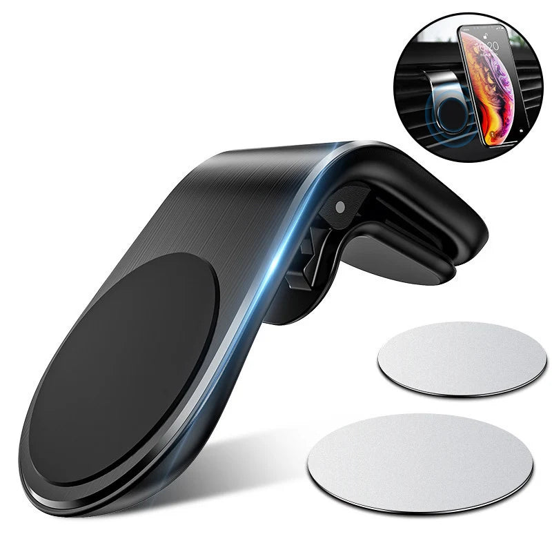 Suporte Magnético 360º para Telemóvel – Fixação Forte para Carro