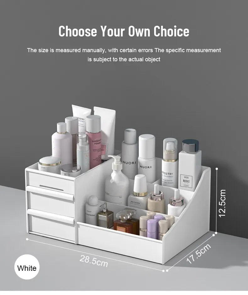 Organizador de Gaveta Modular Branco – Arrumação para Maquilhagem, Acessórios e Casa