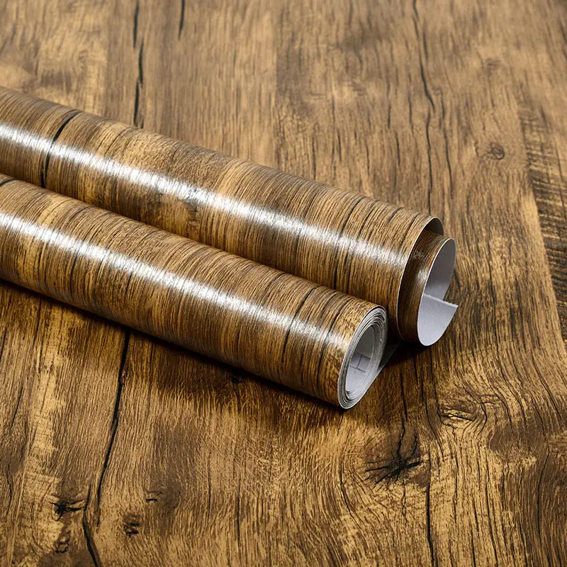 Vinil Autoadesivo Efeito Madeira Impermeável – Papel de Parede PVC para Renovação de Móveis e Paredes