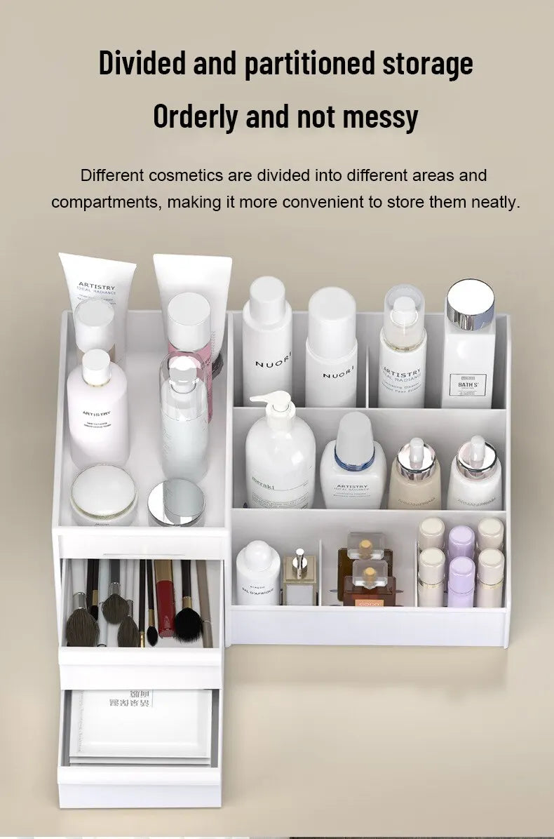 Organizador de Gaveta Modular Branco – Arrumação para Maquilhagem, Acessórios e Casa