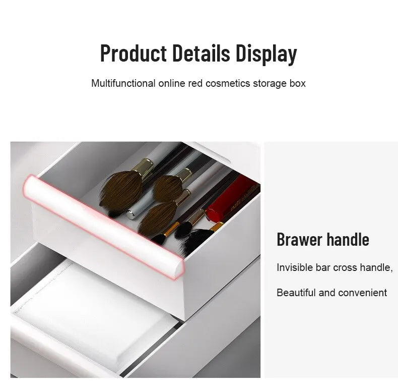 Organizador de Gaveta Modular Branco – Arrumação para Maquilhagem, Acessórios e Casa