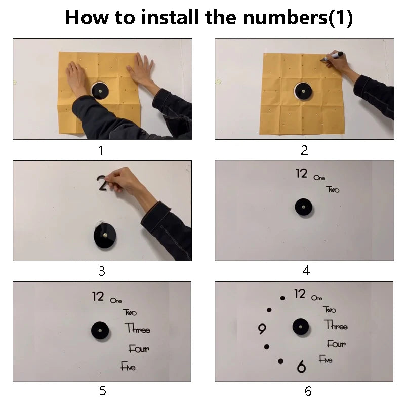 Relógio de Parede 3D Espelhado DIY – Autoadesivo, Sem Moldura