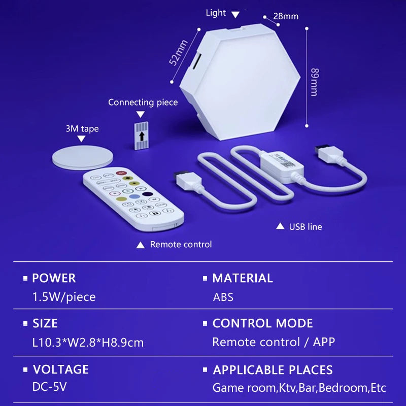 Painel LED RGB Inteligente para Parede