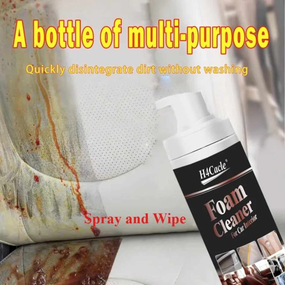 Spray de Espuma Multiusos para Interior do Carro – Couro e Tecidos