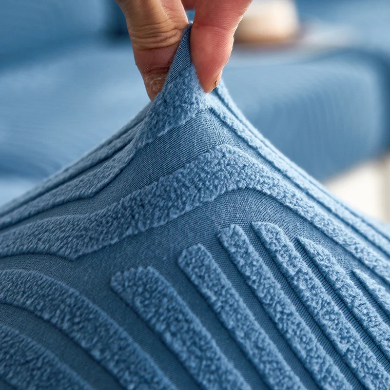 Capa de Almofada de Sofá Jacquard Elástica | Lavável e Ajustável