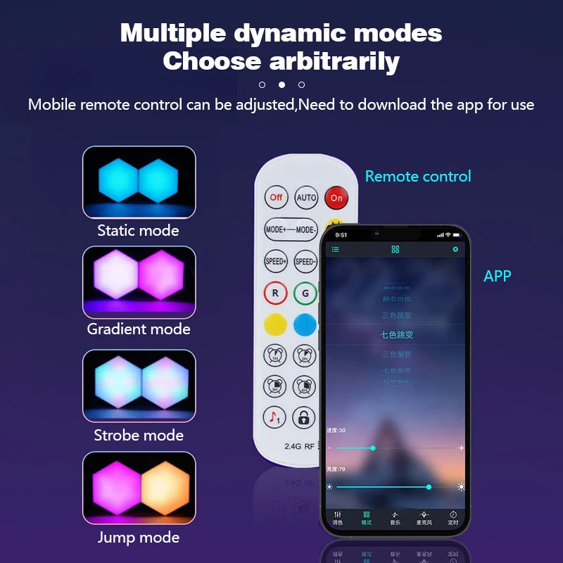 Painel LED RGB Inteligente para Parede