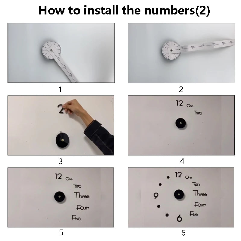 Relógio de Parede 3D Espelhado DIY – Autoadesivo, Sem Moldura