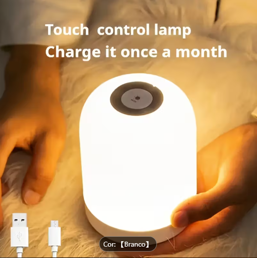 Candeeiro de Cabeceira LED Tátil