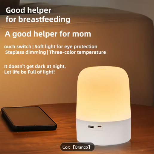 Candeeiro de Cabeceira LED Tátil