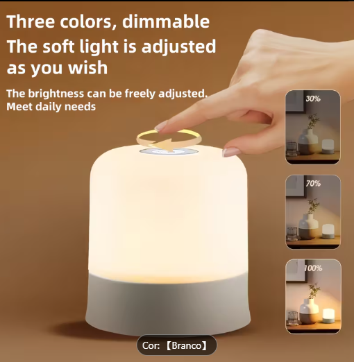 Candeeiro de Cabeceira LED Tátil