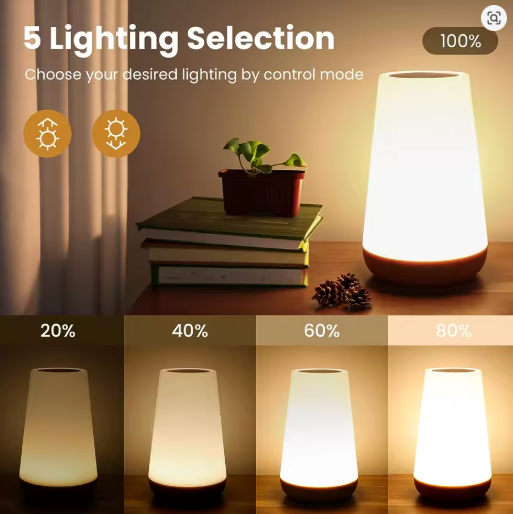 Lâmpada de Cabeceira Portátil RGB