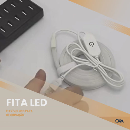Fita LED Neon Flexível USB para Decoração